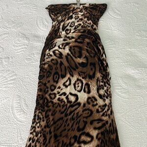 Sexy cheetah print evening gown